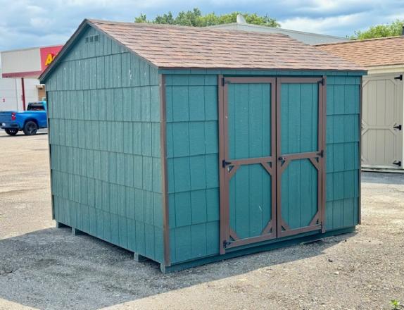 10 x 10 Economy Cut Lap Peak Shed available in Binghamtom