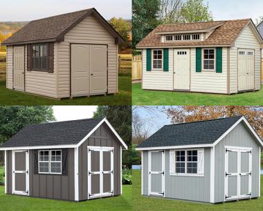 Custom Order a Cape Cod style storage shed from Pine Creek Structures of Egg Harbor 