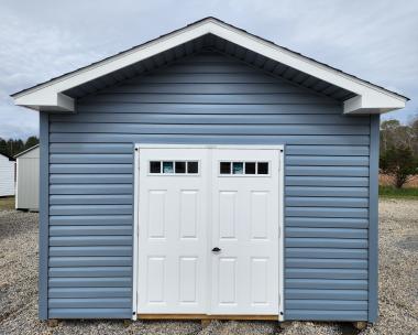 12x20 Vinyl HD Front Entry Peak Shed