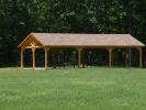 20 x 40 Wood Peak Pavilion 