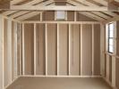 10x14 Peak Style Storage Shed Interior