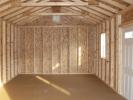 12x20 Front Entry Peak Storage Shed Interior