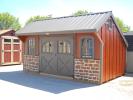 10'x16' Carriage House Shed w/ Stone Front