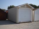 10'x16'  Vinyl Peak Front Shed w/7' Walls 